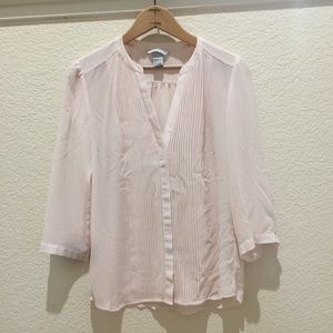 HM light pink button up